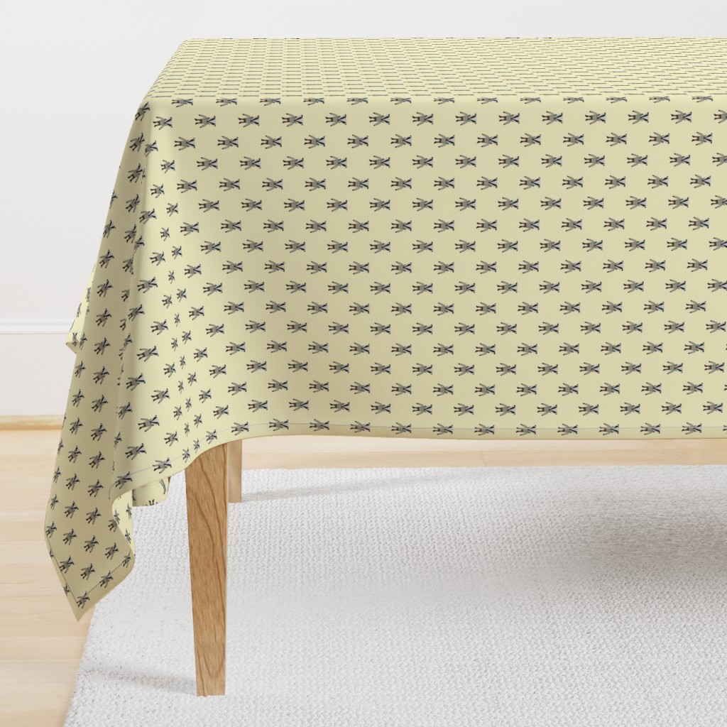 Badger Forest Friends All Over Repeat Pattern on Lemon Yellow