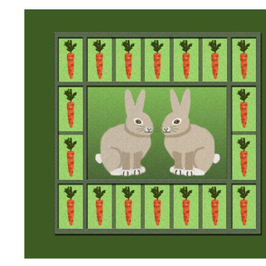 Rabbits and Carrots Panel