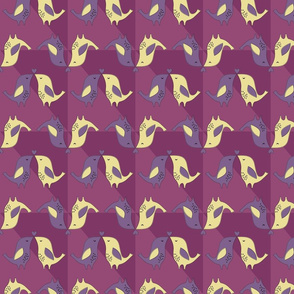 mid-centruy-modern-love-birds-Pattern-Purple-Variant