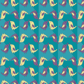 mid-centruy-modern-love-birds-Pattern-Blue-Variant