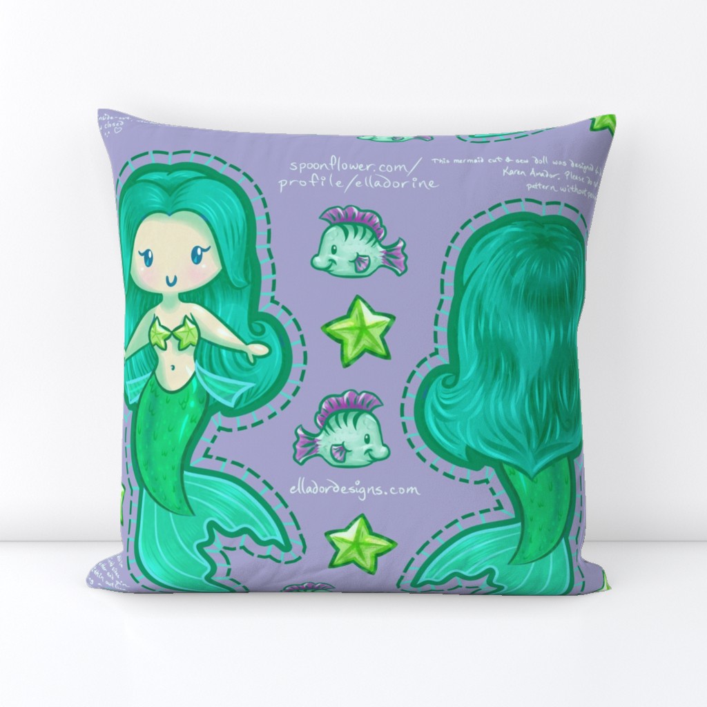 Mermaid Cut & Sew Doll