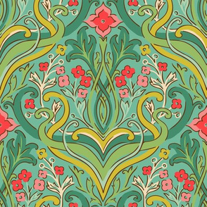 julie_lamb_art_nouveau_green