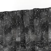 Constellations -black watercolour background