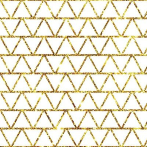 Triangle Rows // Gold Glitter Collection