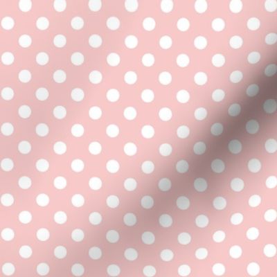 Rose Quartz with Polka White Dots