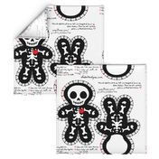 Cute Skeleton Cut & Sew Doll