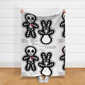 Cute Skeleton Cut & Sew Pillow