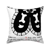 Cute Skeleton Cut & Sew Pillow