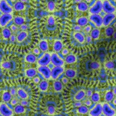 Fuzzy Blue Monster Kaleidoscope