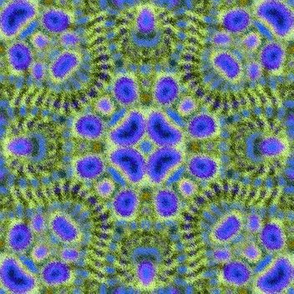 Fuzzy Blue Monster Kaleidoscope