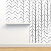 Small Arrow Chevron -White