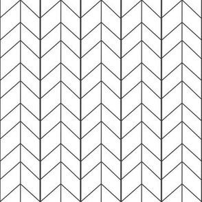 Small Arrow Chevron -White