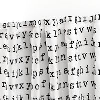 Typewriter Alphabet 