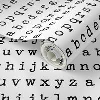 Typewriter Alphabet 