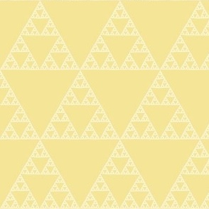 Sierpinski triangle on yellow