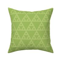 Sierpinski triangle in green tea