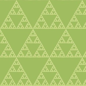 Sierpinski triangle in green tea