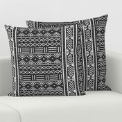 Charcoal Grey African Mudcloth