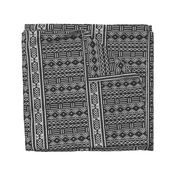 Charcoal Grey African Mudcloth