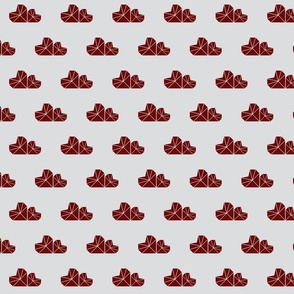 Heart Clouds - Red