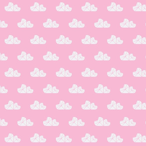 Heart Clouds - Pink
