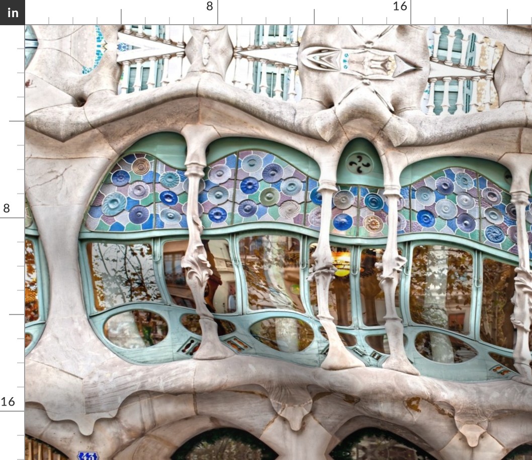 Casa Batllo mirrored