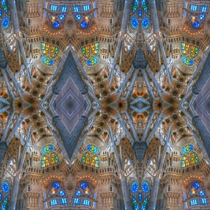Sagrada Familia mirrored