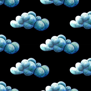 Clouds on Navy Blue (big version)