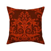 Calvarium Damask - red on red