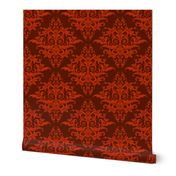 Calvarium Damask - red on red