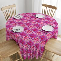 Ikat Medallion - purple and pink