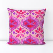 Ikat Medallion - purple and pink