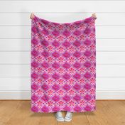 Ikat Medallion - purple and pink