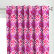 Ikat Medallion - purple and pink