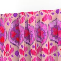 Ikat Medallion - purple and pink