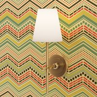 Dash & Dot Chevron - Geometric Stripe