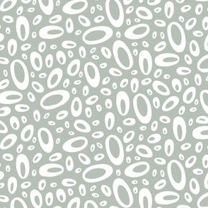 Molecular - Abstract Geometric Dot Light Grey