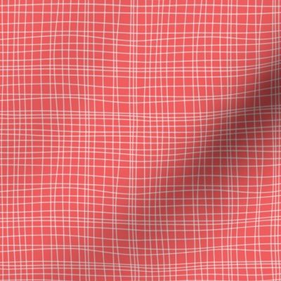 Off The Grid - Red Geometric Plaid 