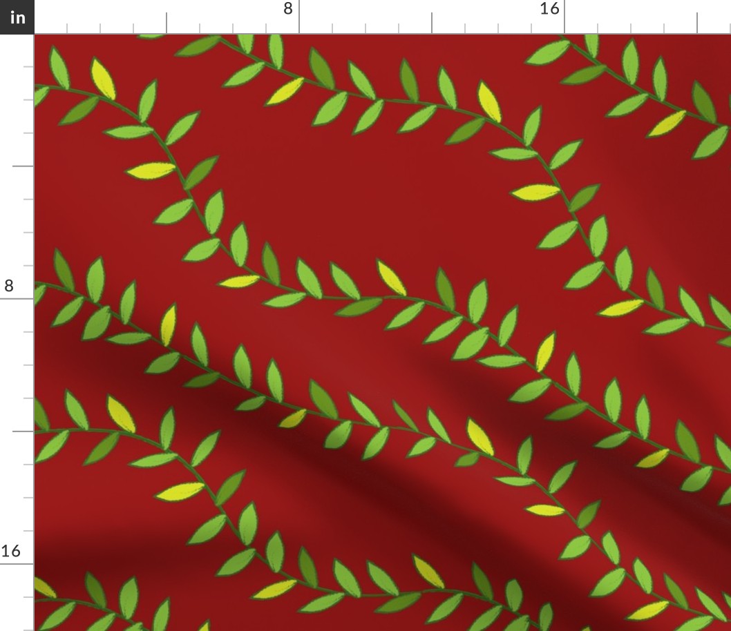 Jungle Vines for Monkey! (dark red)