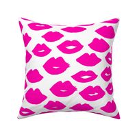 kisses // lipstick lips beauty valentines pink girly prints