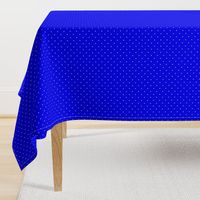 Royal Blue and White Mini Polka Dots