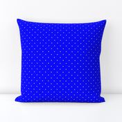 Royal Blue and White Mini Polka Dots