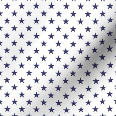 USA Flag Blue Stars on White