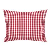 USA Flag Red and White Gingham Checks