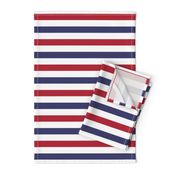 USA American Flag Red, White and Blue Alternating Stripes