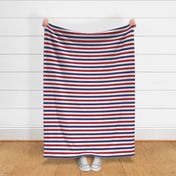 USA American Flag Red, White and Blue Alternating Stripes