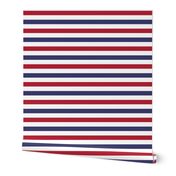 USA American Flag Red, White and Blue Alternating Stripes