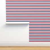 USA American Flag Red, White and Blue Alternating Stripes