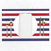 USA American Flag Red, White and Blue Alternating Stripes