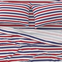 USA American Flag Red, White and Blue Alternating Stripes